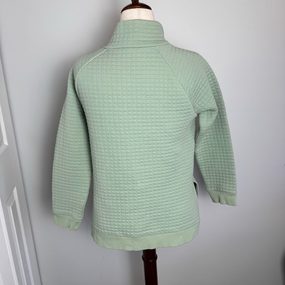 Women's Green Quilted Sweater - Picture 2 of 6